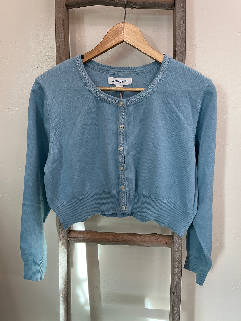 Jane Cropped Sweater blue