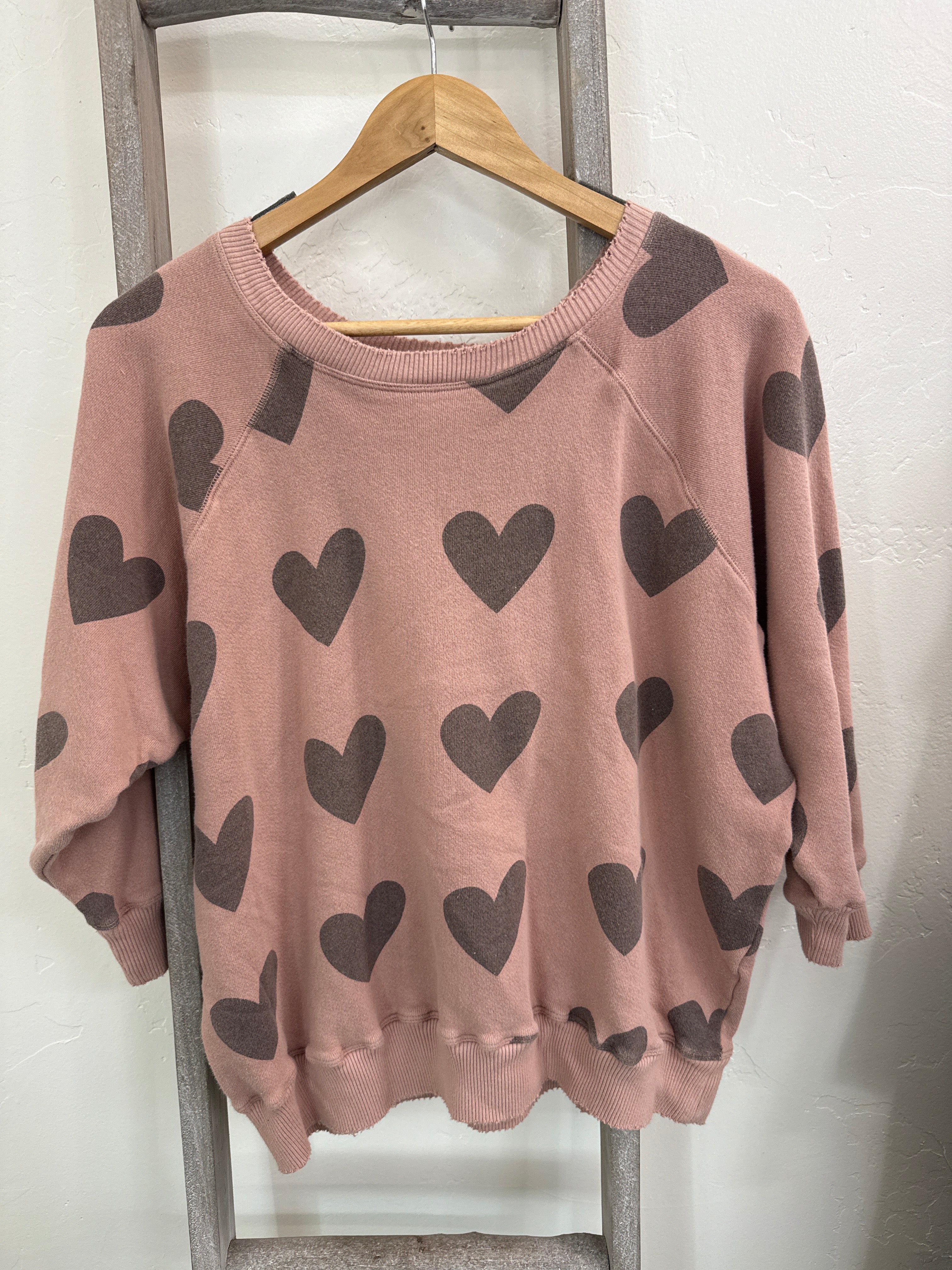 Top 1156 heart sweatshirt