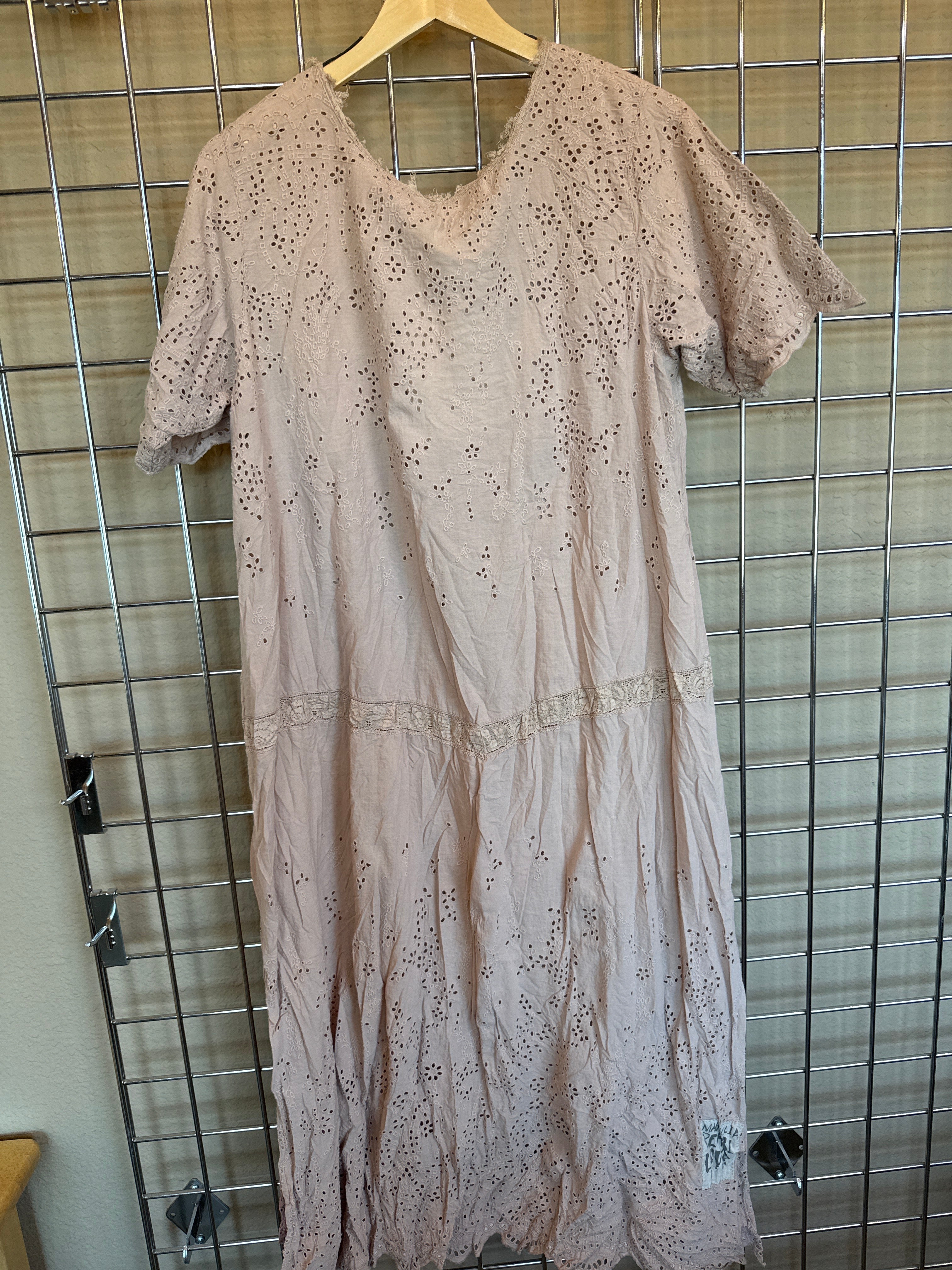 Eyelet vintage dress