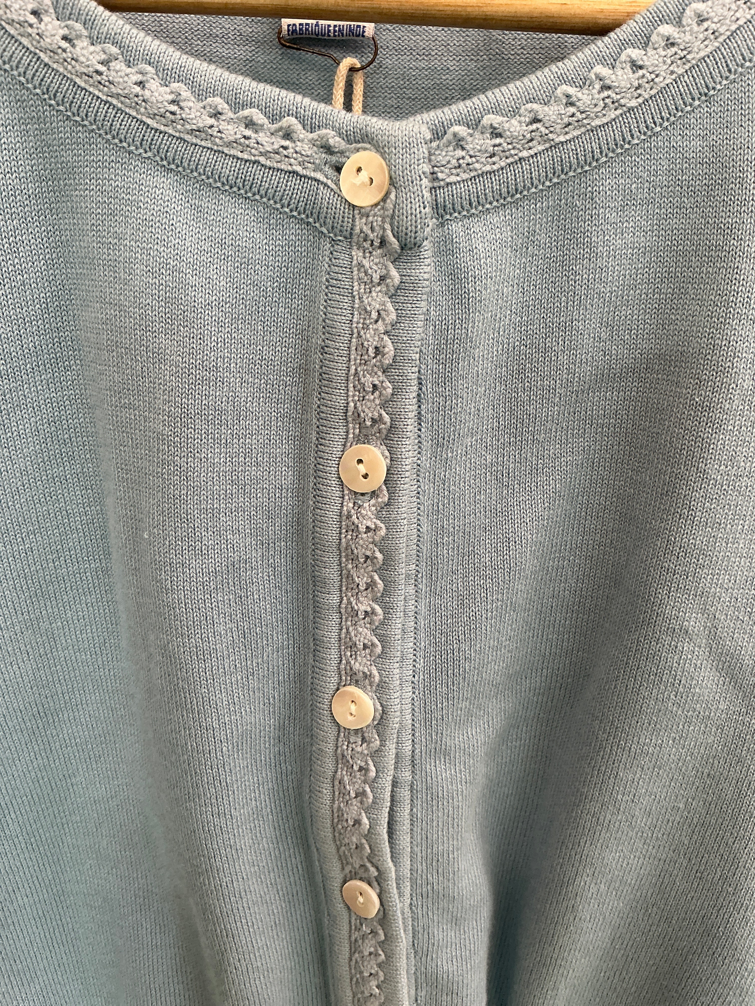 Jane Cropped Sweater blue