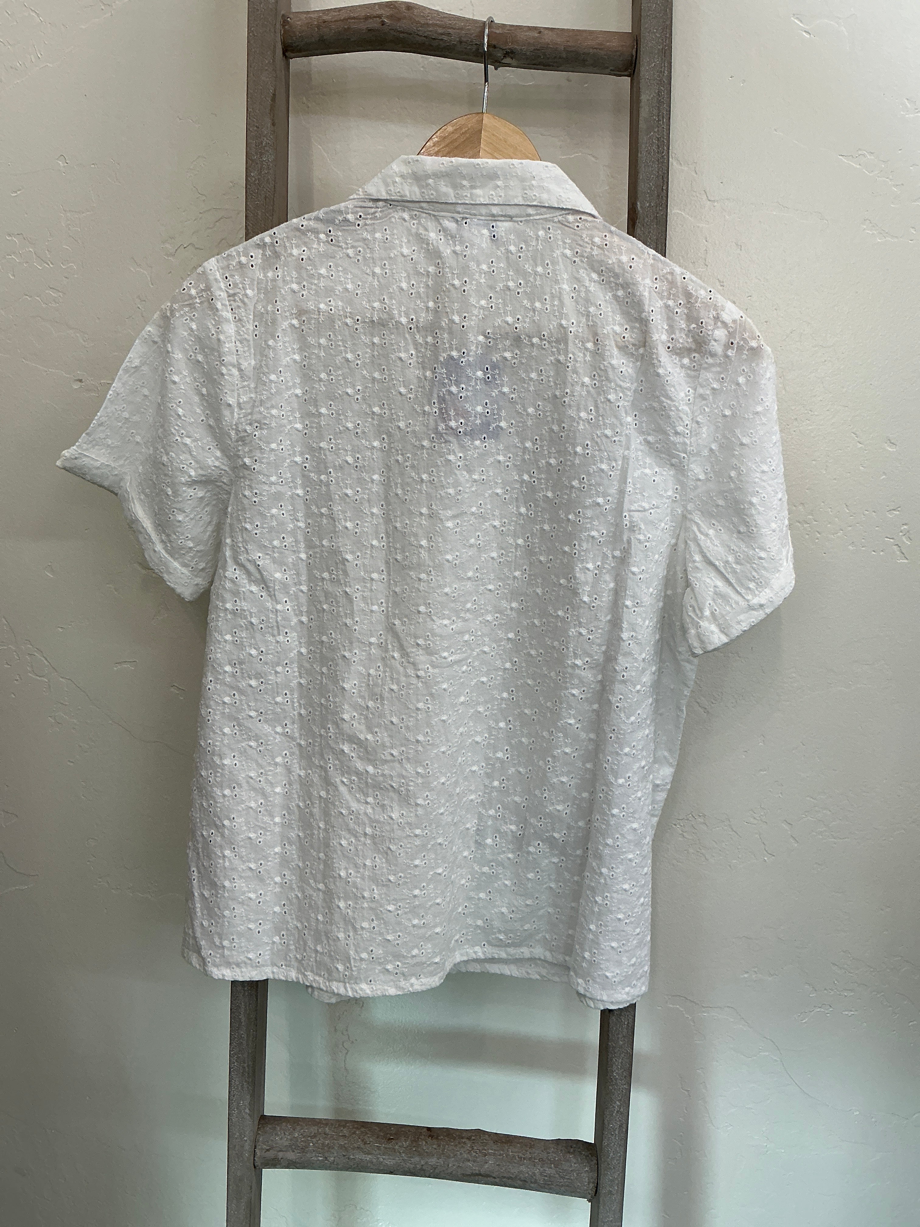 Kerry Eyelet Camp Blouse